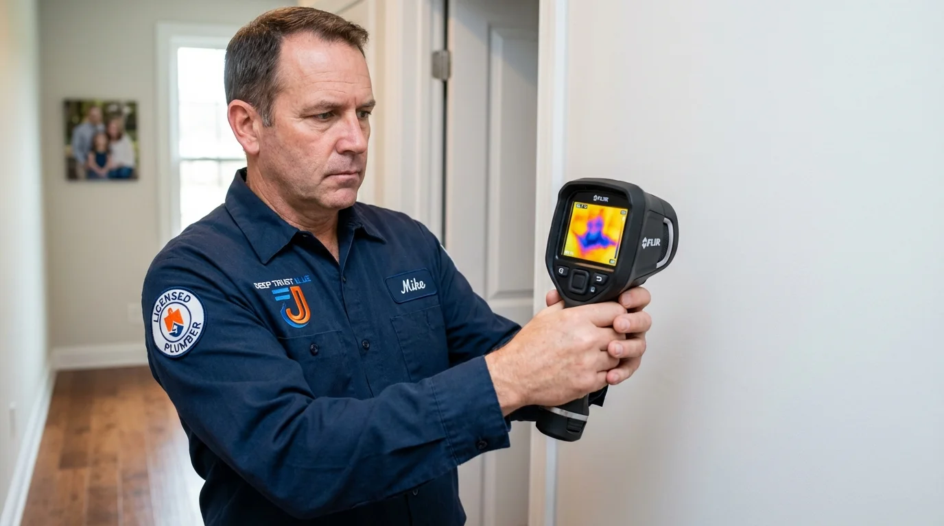 Thermal imaging leak detection by Johns Plumbing LLC in Pascagoula